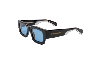 TRAPPERS DISTRICT BLUE LENS SUNGLASSES